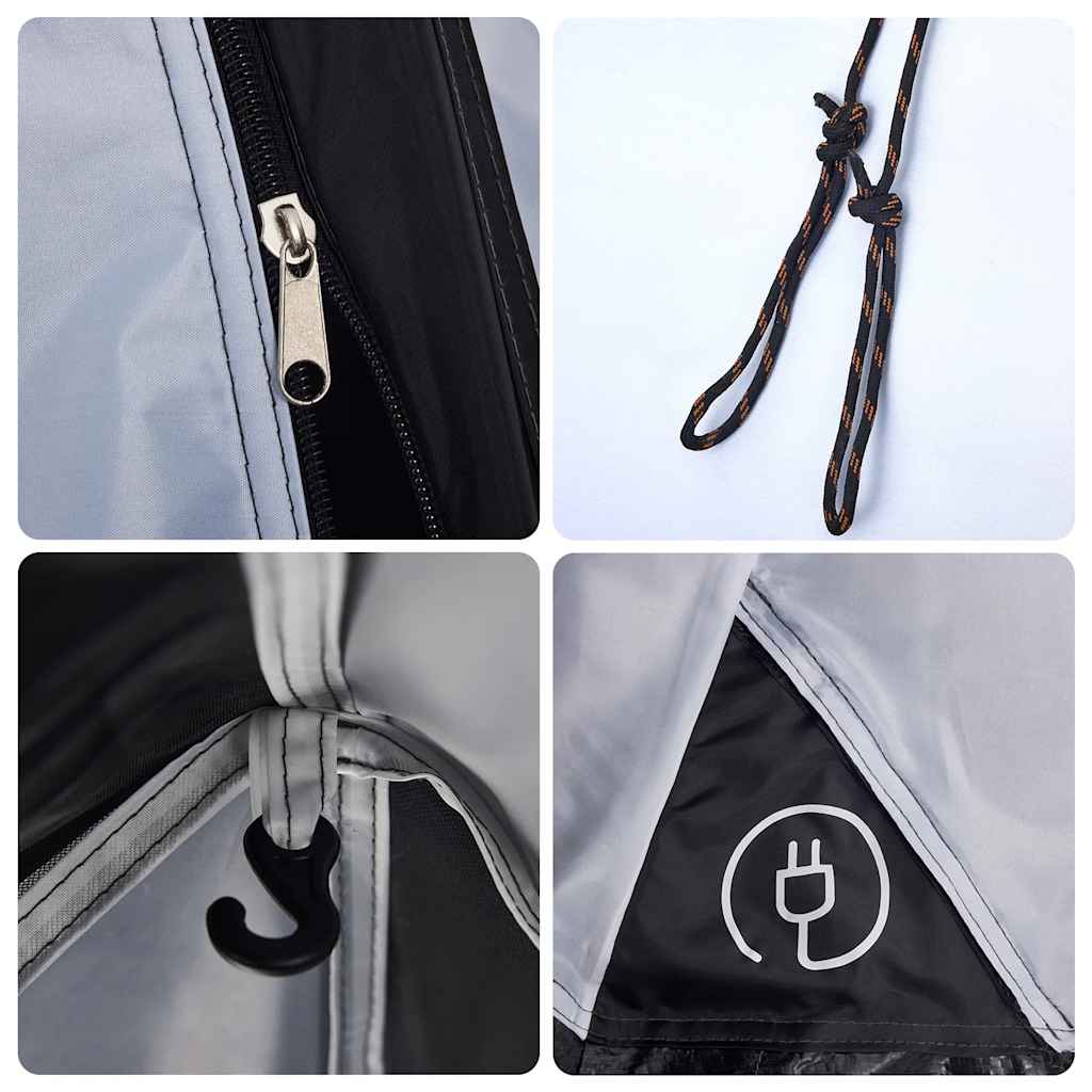 Kuppel-Campingzelt 4 Personen Weiß Verdunkelt Quick Release