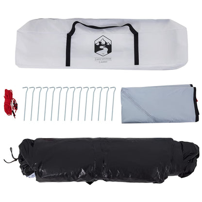 Kuppel-Campingzelt 4 Personen Weiß Verdunkelt Quick Release