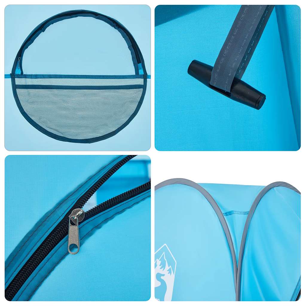 Sichtschutzzelt Pop-Up Wasserdicht Blau