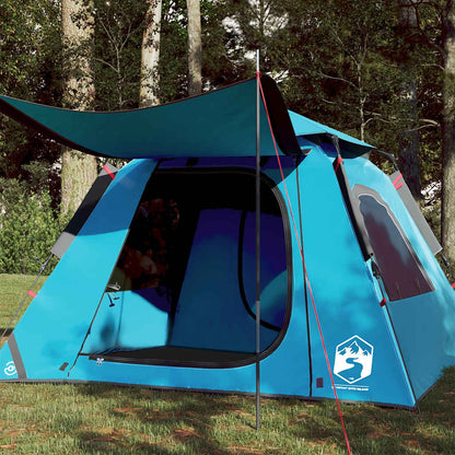 Kuppel-Campingzelt 5 Personen Quick Release Blau