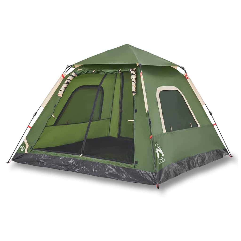 Kuppel-Campingzelt 5 Personen Quick Release Grün