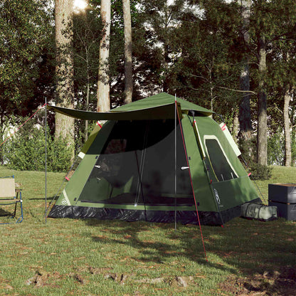 Kuppel-Campingzelt 5 Personen Quick Release Grün