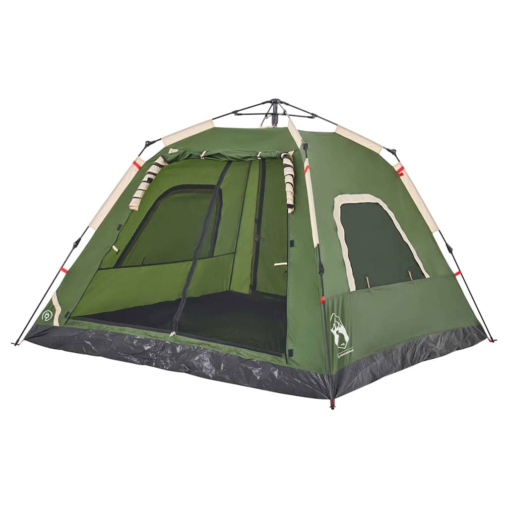 Kuppel-Campingzelt 5 Personen Quick Release Grün
