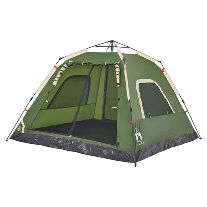 Kuppel-Campingzelt 5 Personen Quick Release Grün