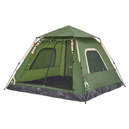 Kuppel-Campingzelt 5 Personen Quick Release Grün