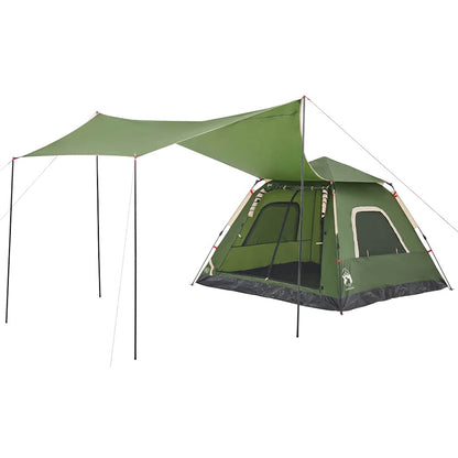 Kuppel-Campingzelt 5 Personen Quick Release Grün