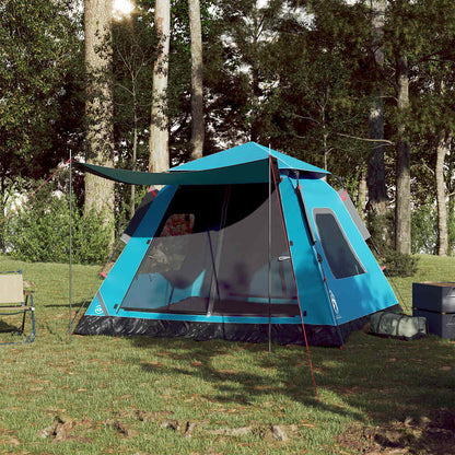Kuppel-Campingzelt 5 Personen Quick Release Blau