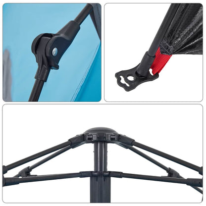 Kuppel-Campingzelt 5 Personen Quick Release Blau