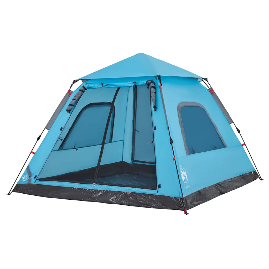 Kuppel-Campingzelt 5 Personen Quick Release Blau