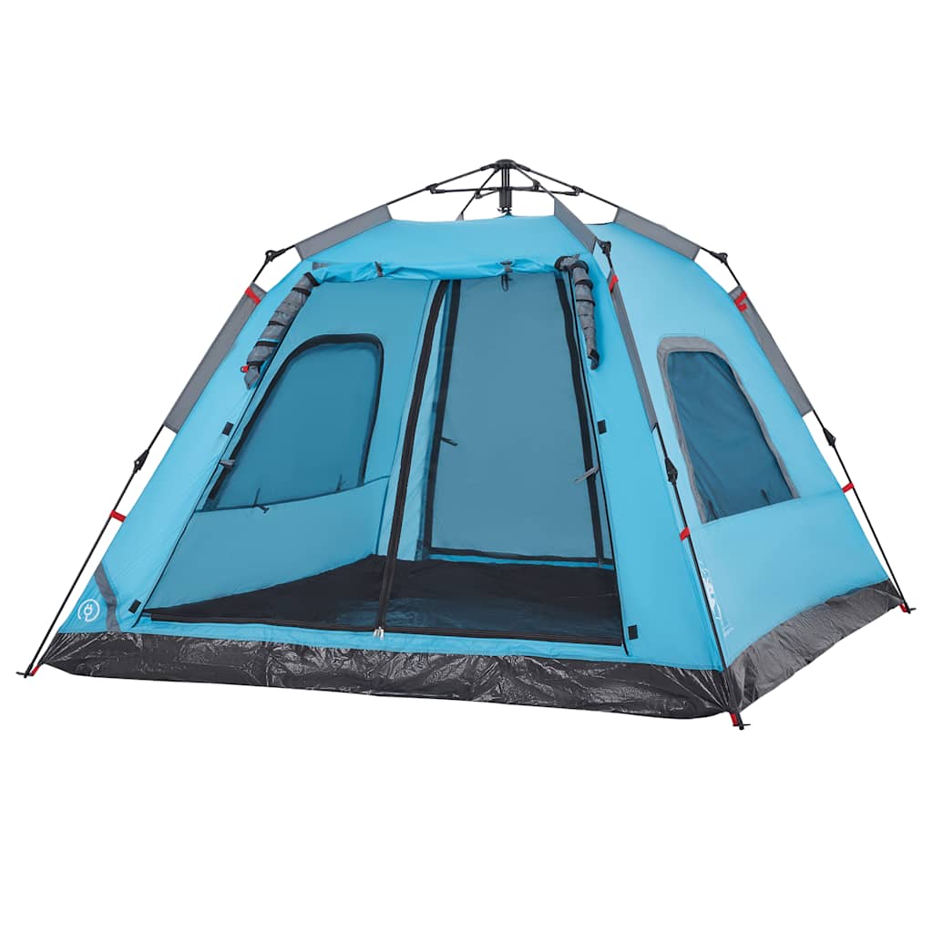 Kuppel-Campingzelt 5 Personen Quick Release Blau