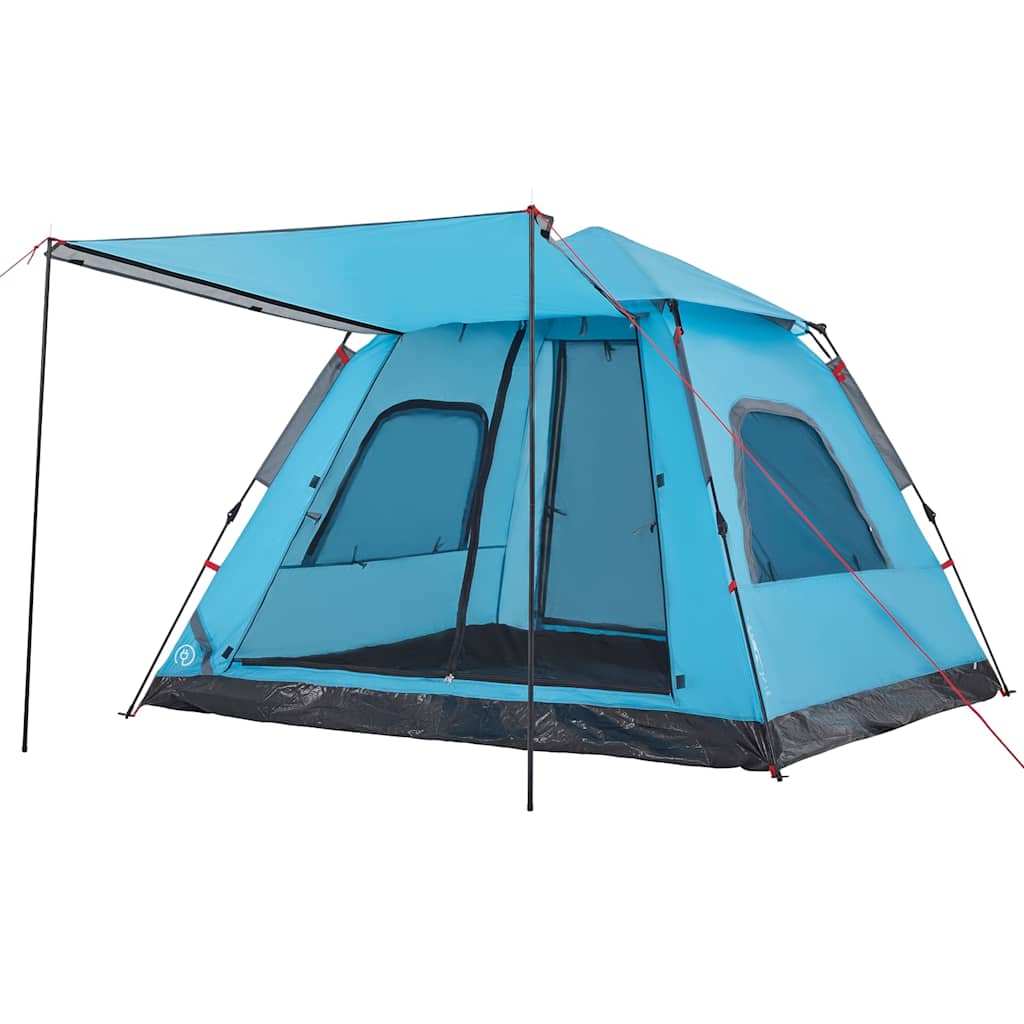 Kuppel-Campingzelt 5 Personen Quick Release Blau