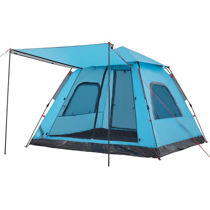 Kuppel-Campingzelt 5 Personen Quick Release Blau