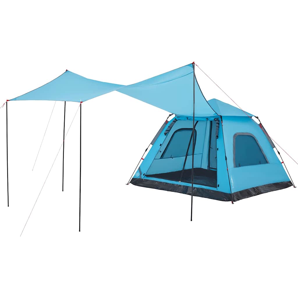 Kuppel-Campingzelt 5 Personen Quick Release Blau
