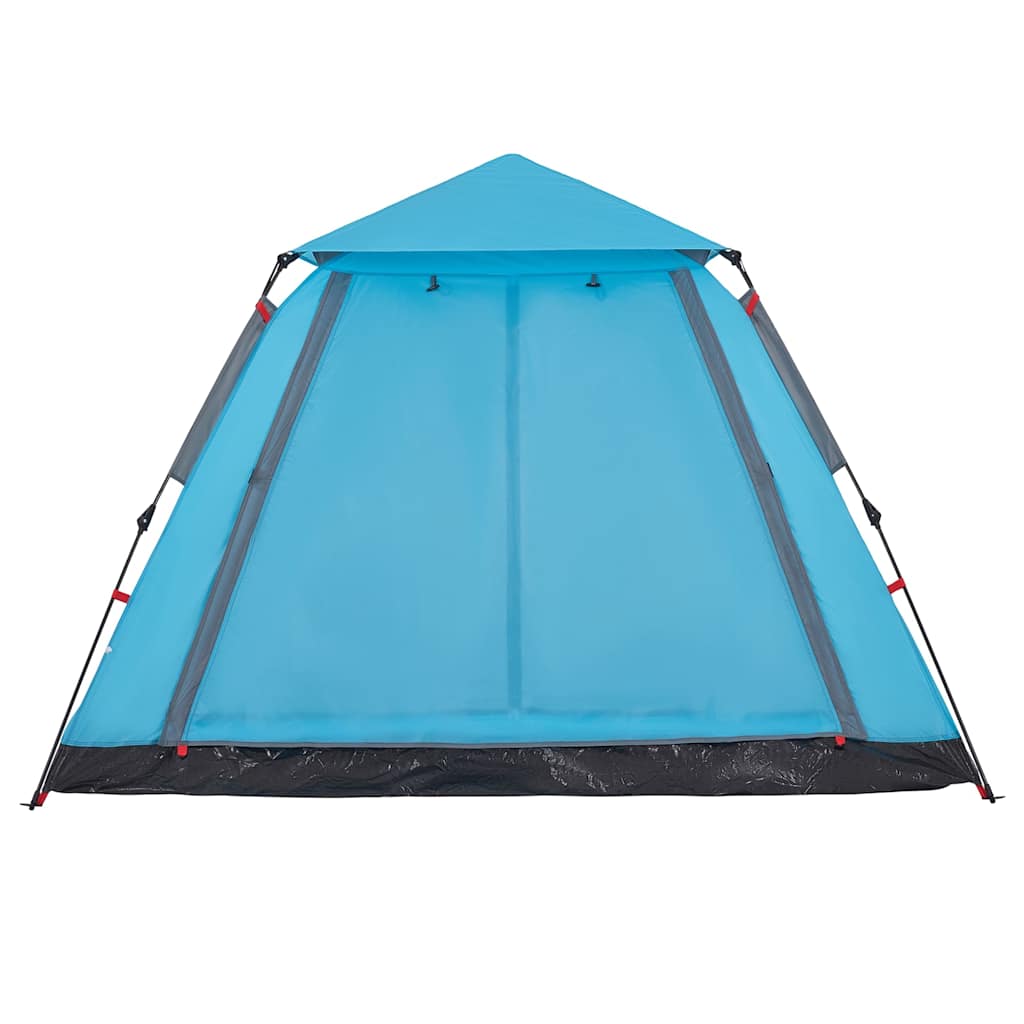 Kuppel-Campingzelt 5 Personen Quick Release Blau