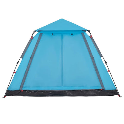 Kuppel-Campingzelt 5 Personen Quick Release Blau