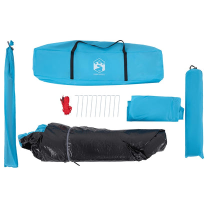 Kuppel-Campingzelt 5 Personen Quick Release Blau