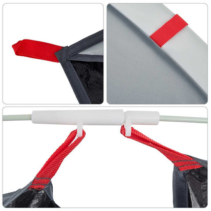 Strandzelt 2 Personen Pop-Up Wasserdicht Grau