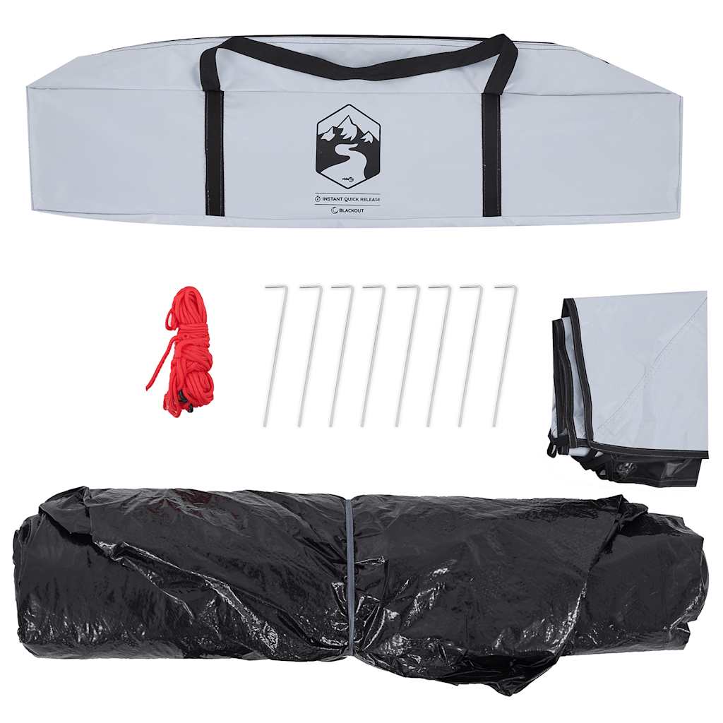 Kuppel-Campingzelt 3 Personen Weiß Verdunkelt Quick Release Weiße Verdunkelung