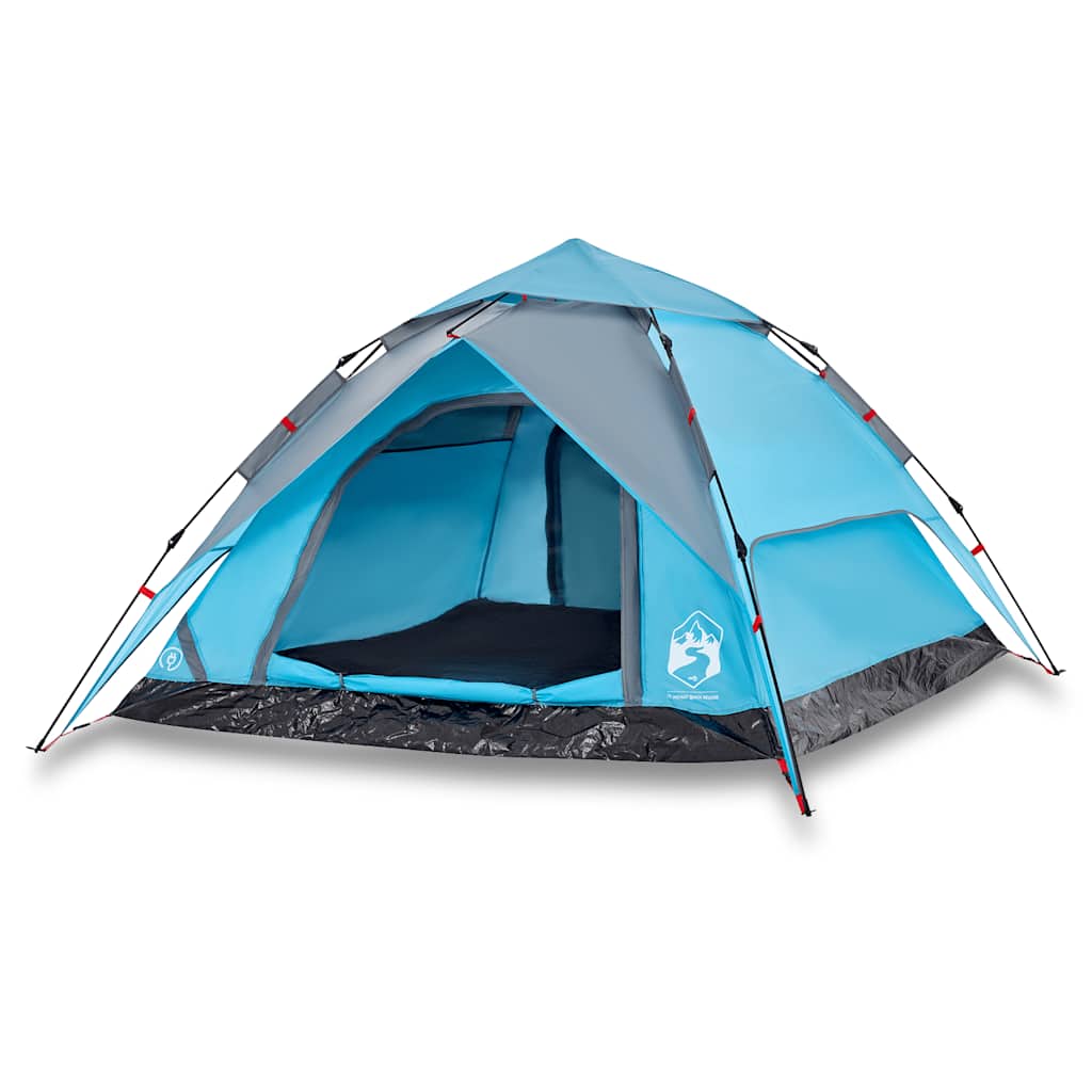Kuppel-Campingzelt 4 Personen Quick Release Blau