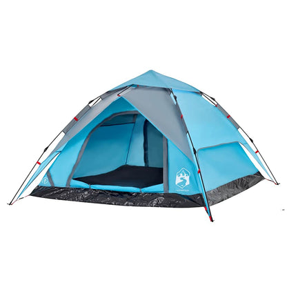 Kuppel-Campingzelt 4 Personen Quick Release Blau