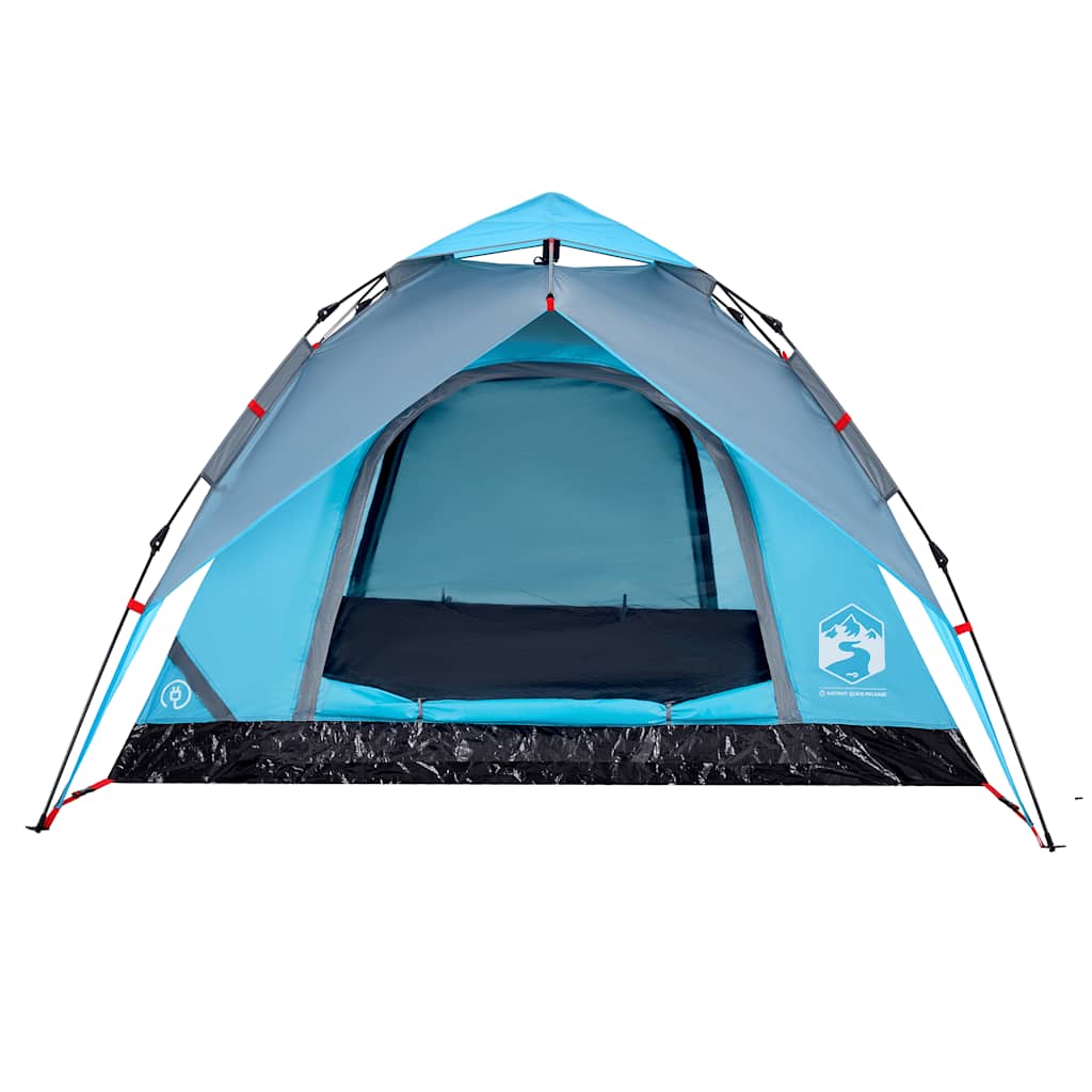 Kuppel-Campingzelt 4 Personen Quick Release Blau