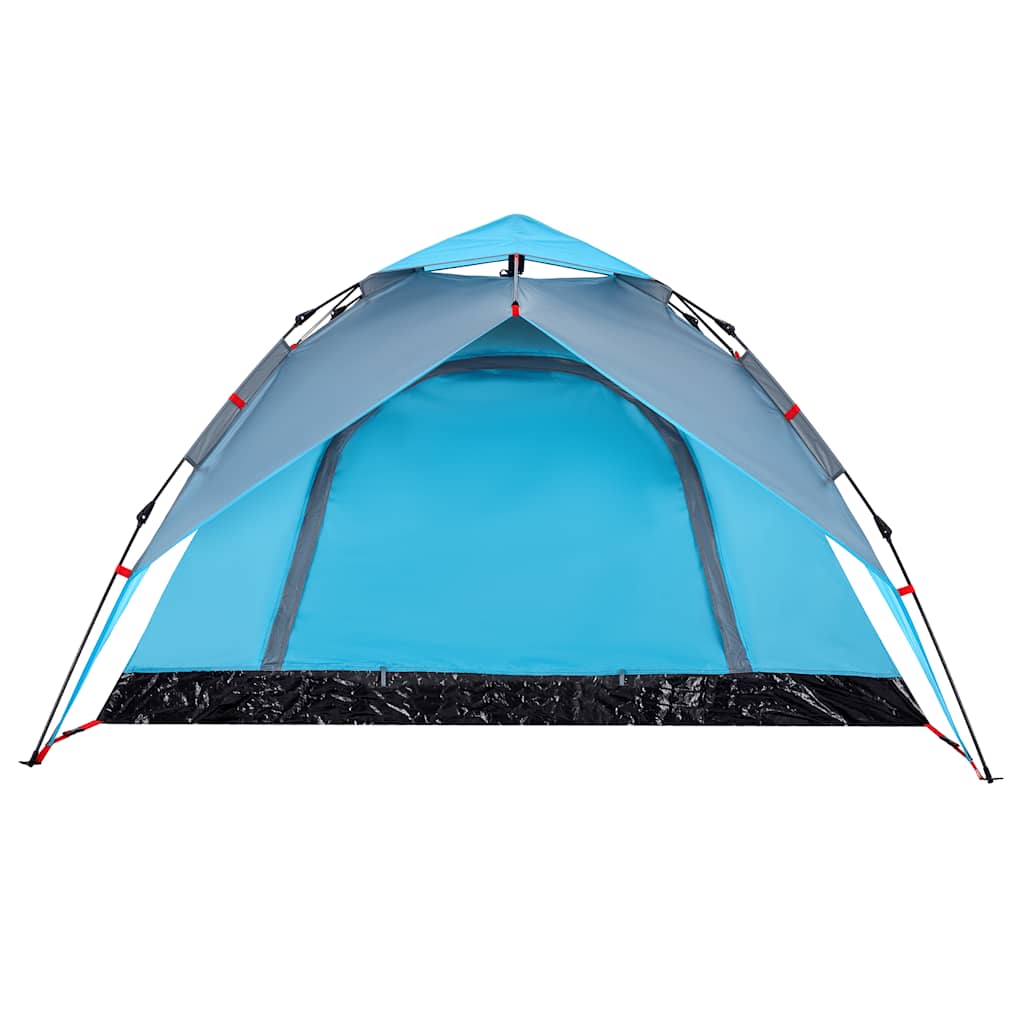 Kuppel-Campingzelt 4 Personen Quick Release Blau