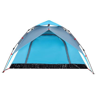 Kuppel-Campingzelt 4 Personen Quick Release Blau