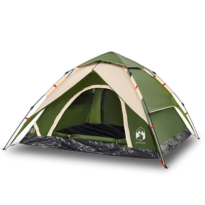 Kuppel-Campingzelt 5 Personen Quick Release Grün