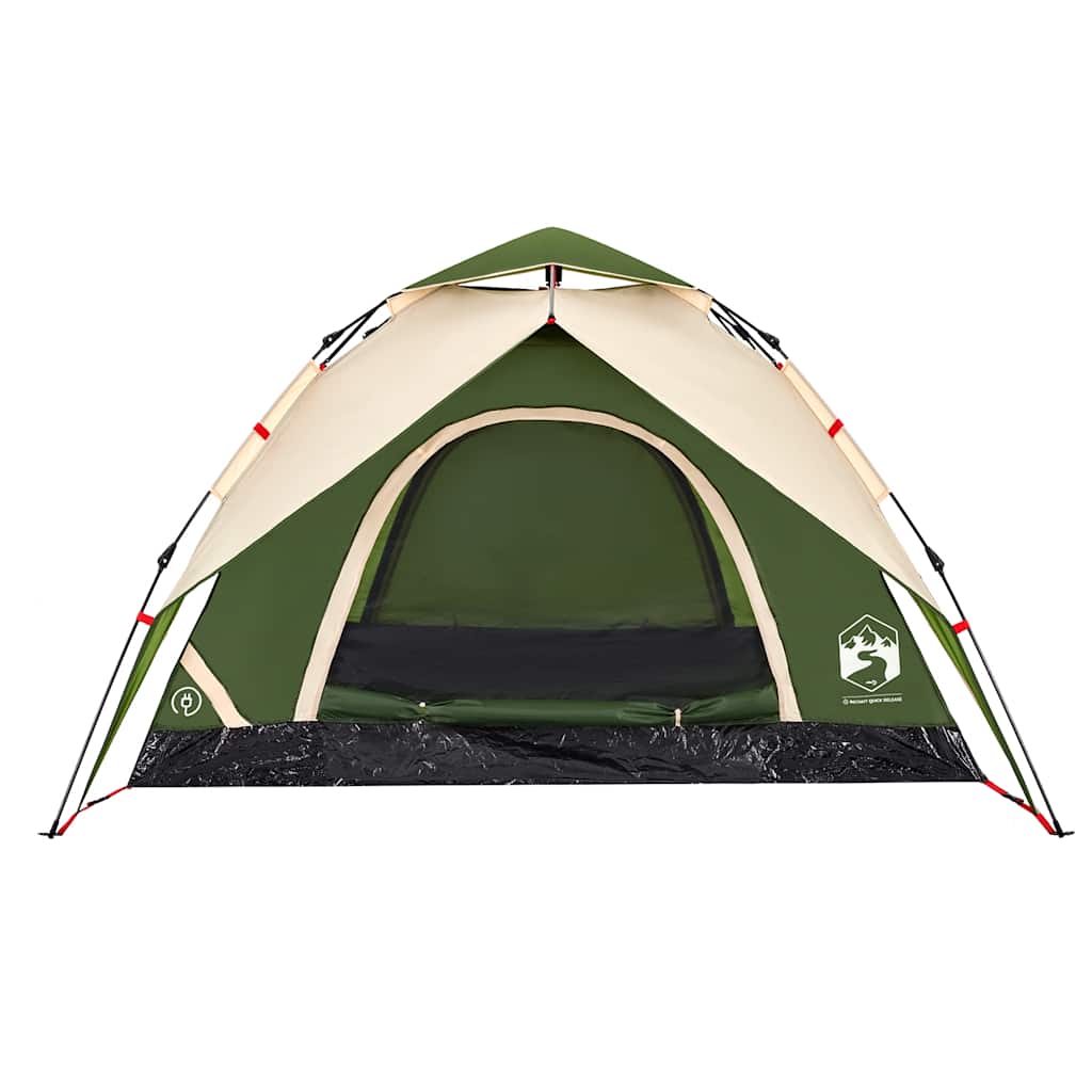 Kuppel-Campingzelt 5 Personen Quick Release Grün