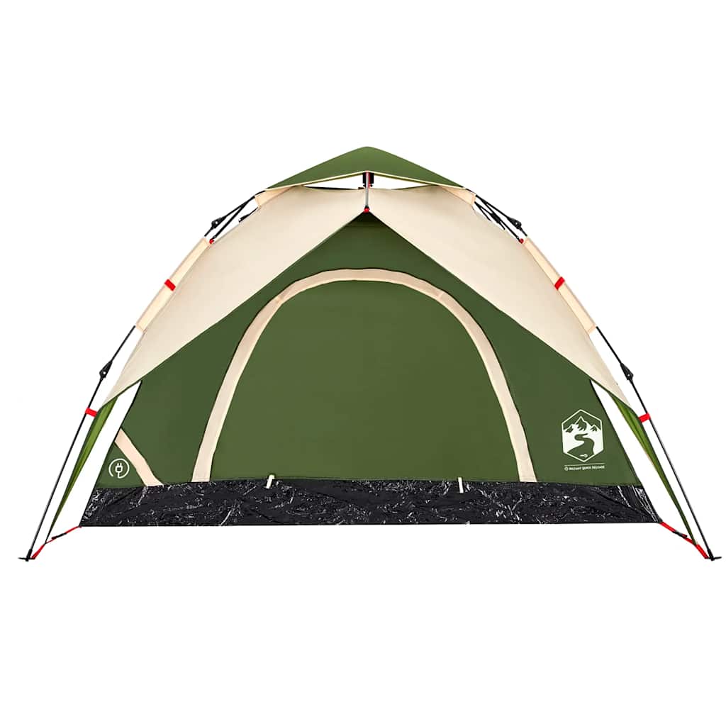 Kuppel-Campingzelt 5 Personen Quick Release Grün
