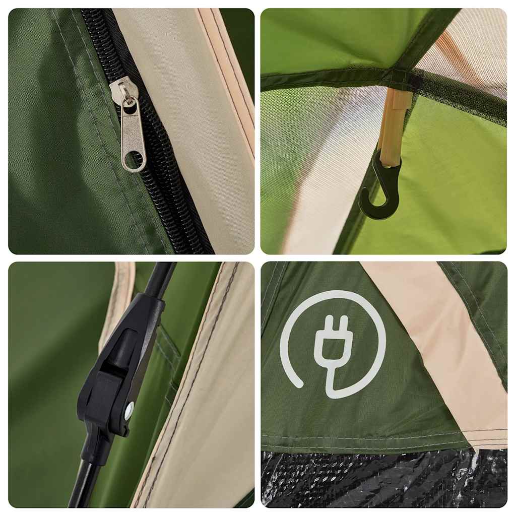 Kuppel-Campingzelt 5 Personen Quick Release Grün