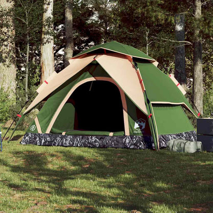 Kuppel-Campingzelt 5 Personen Quick Release Grün