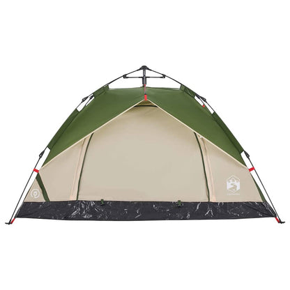 Kuppel-Campingzelt 3 Personen Quick Release Grün