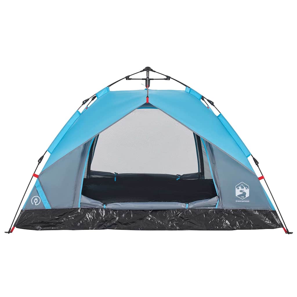 Kuppel-Campingzelt 3 Personen Quick Release Blau