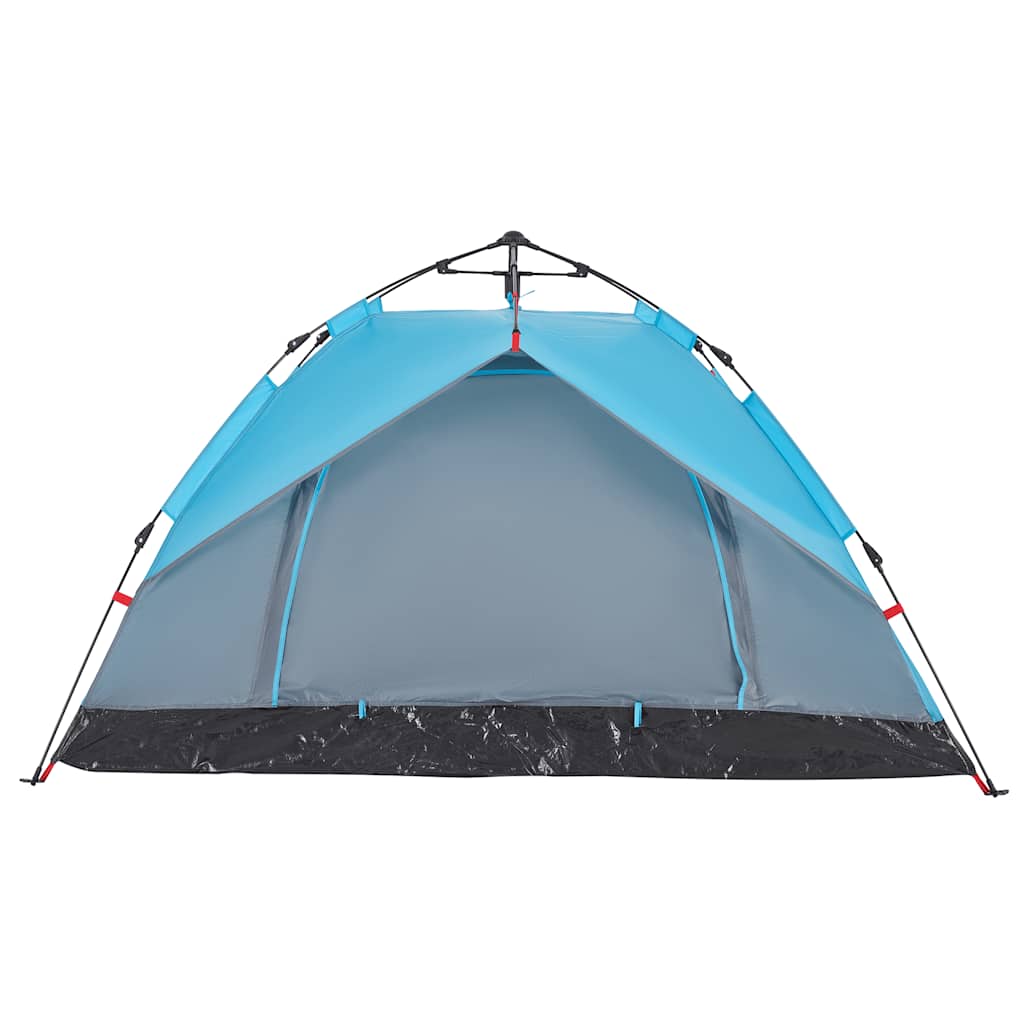 Kuppel-Campingzelt 3 Personen Quick Release Blau