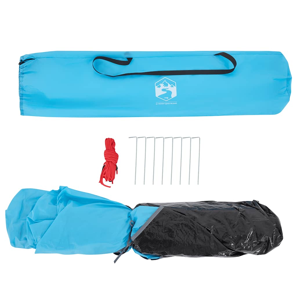 Kuppel-Campingzelt 3 Personen Quick Release Blau