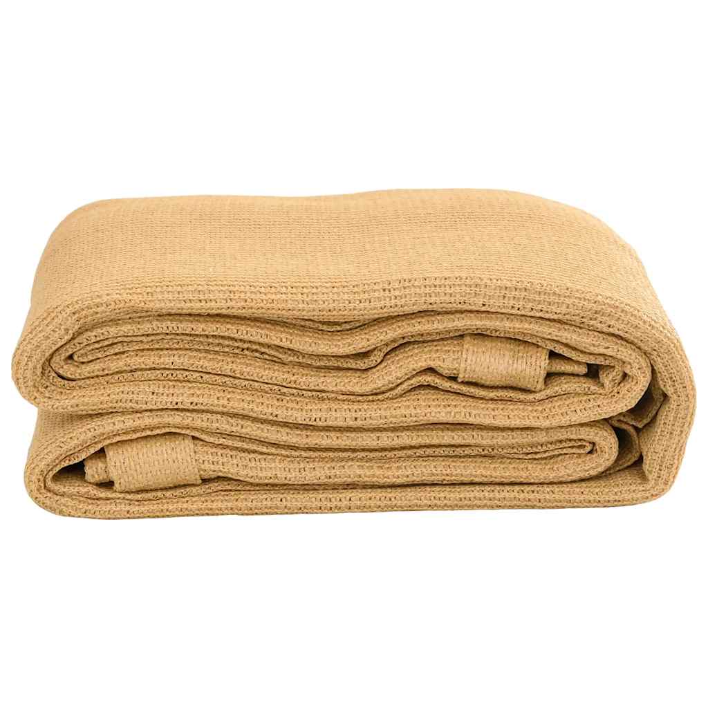 Zeltteppich 400X500 Cm Hdpe Sandfarbe