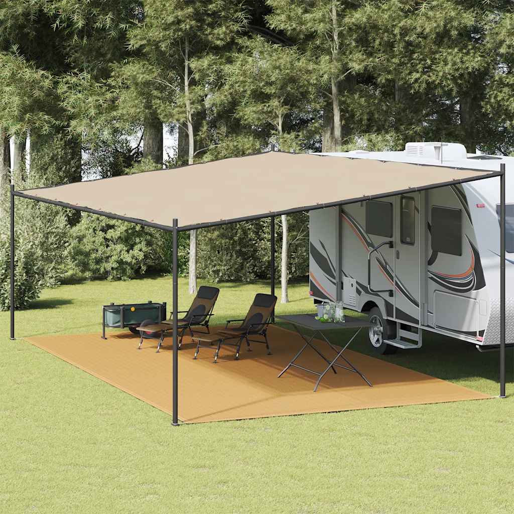 Zeltteppich 400X800 Cm Hdpe Sandfarbe