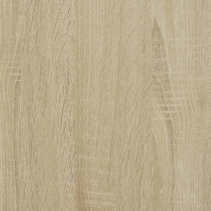 Bettgestell Sonoma-Eiche Holzwerkstoff Und Metall Sonoma Eiche