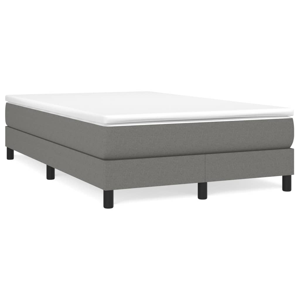 Boxspringbett Mit Matratze Stoff Dunkelgrau