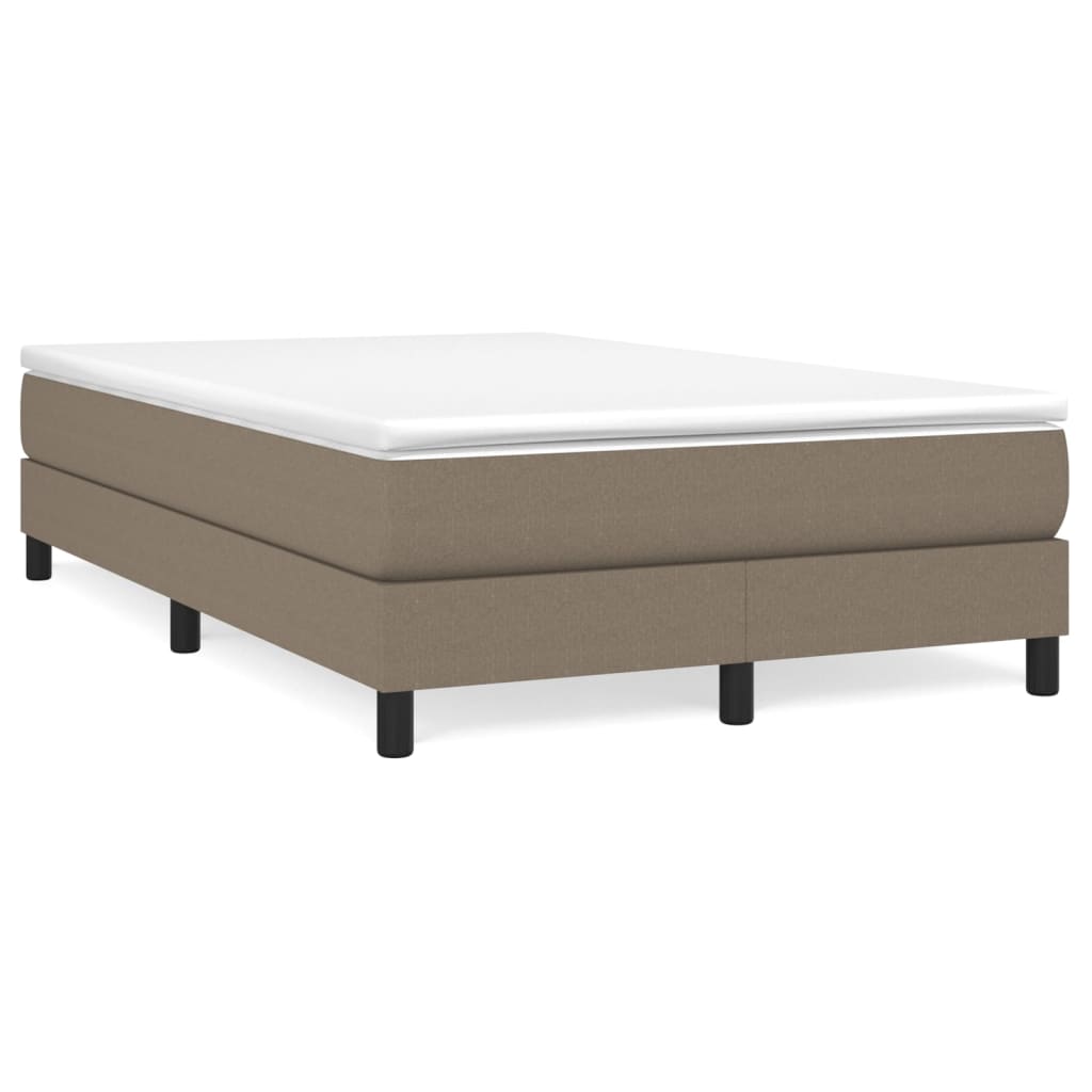 Boxspringbett Mit Matratze Stoff Taupe