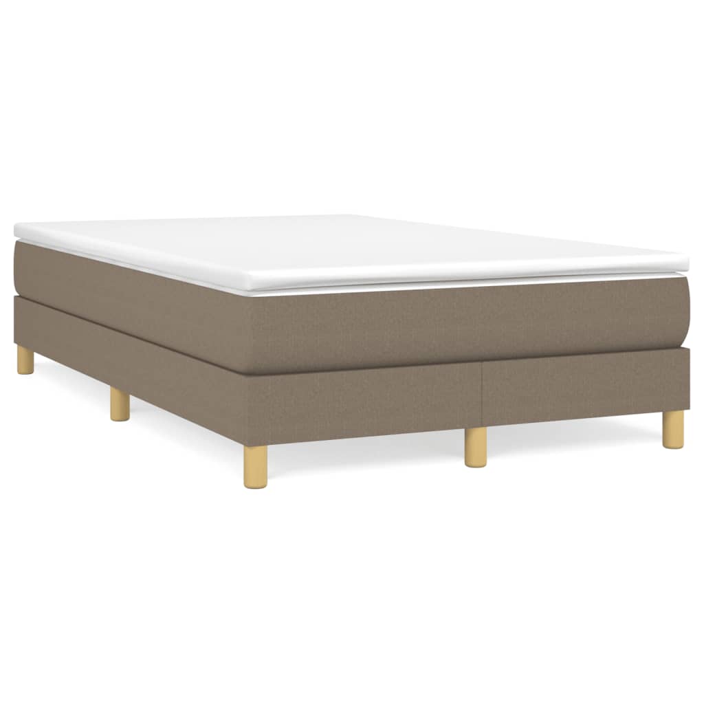 Boxspringbett Mit Matratze Stoff Taupe