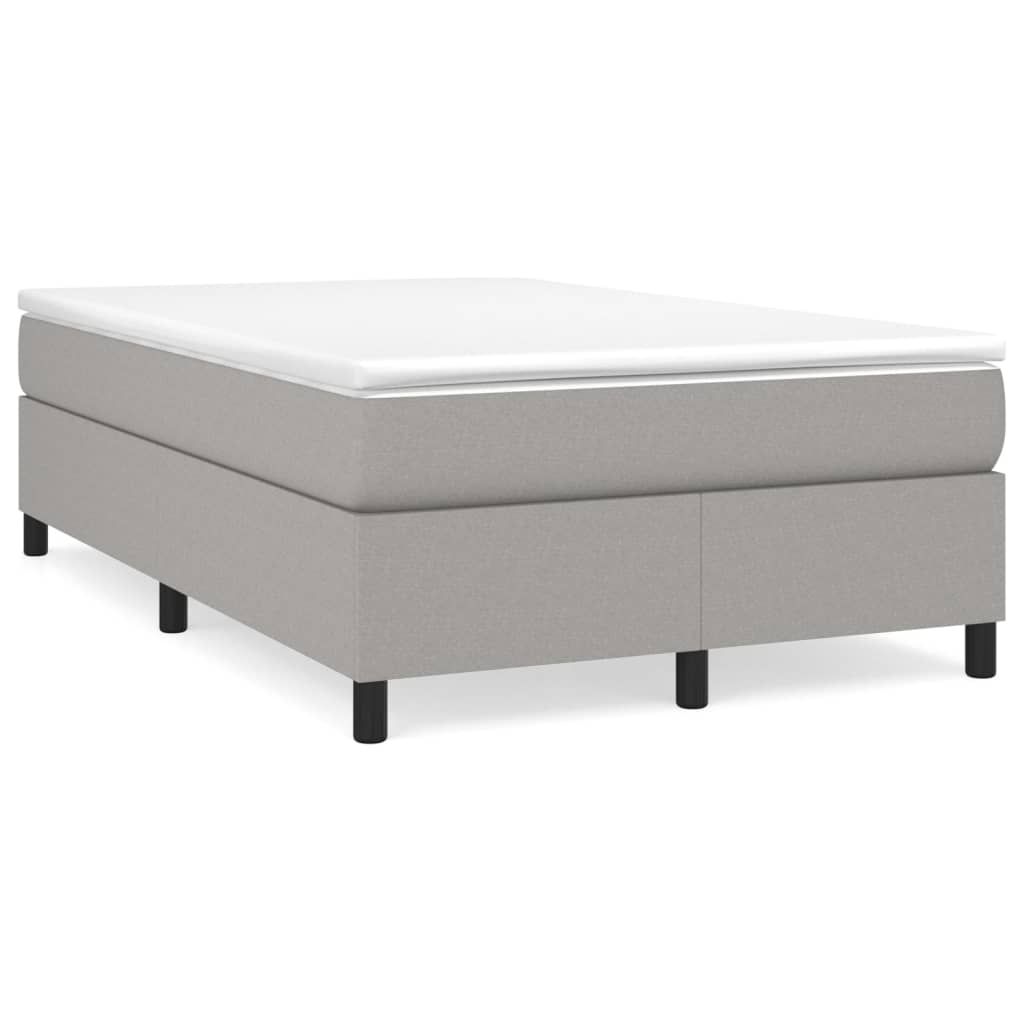 Boxspringbett Mit Matratze Stoff Hellgrau
