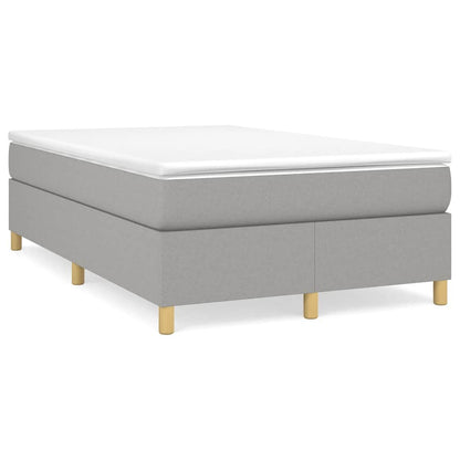Boxspringbett Mit Matratze Stoff Hellgrau