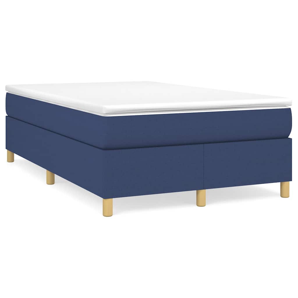 Boxspringbett Mit Matratze Stoff Blau