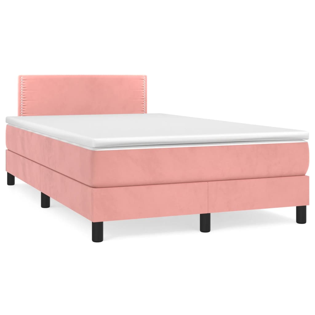 Boxspringbett Mit Matratze Samt Rosa