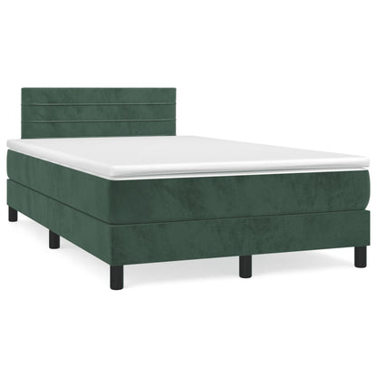 Boxspringbett Mit Matratze Samt Dunkelgrün
