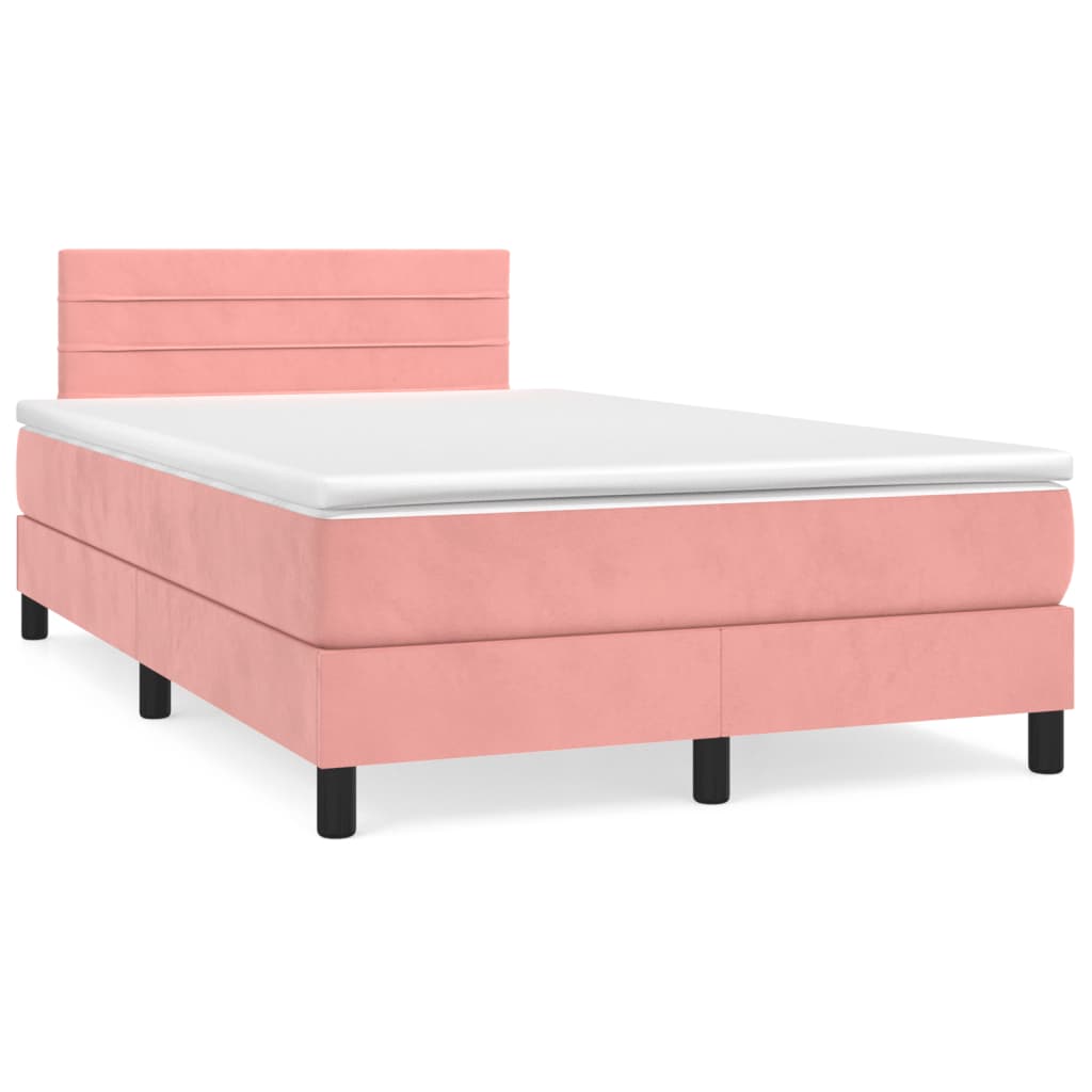 Boxspringbett Mit Matratze Samt Rosa