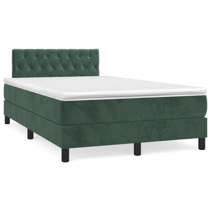 Boxspringbett Mit Matratze Samt Dunkelgrün
