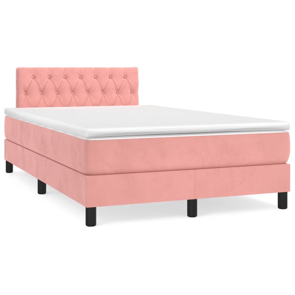 Boxspringbett Mit Matratze Samt Rosa